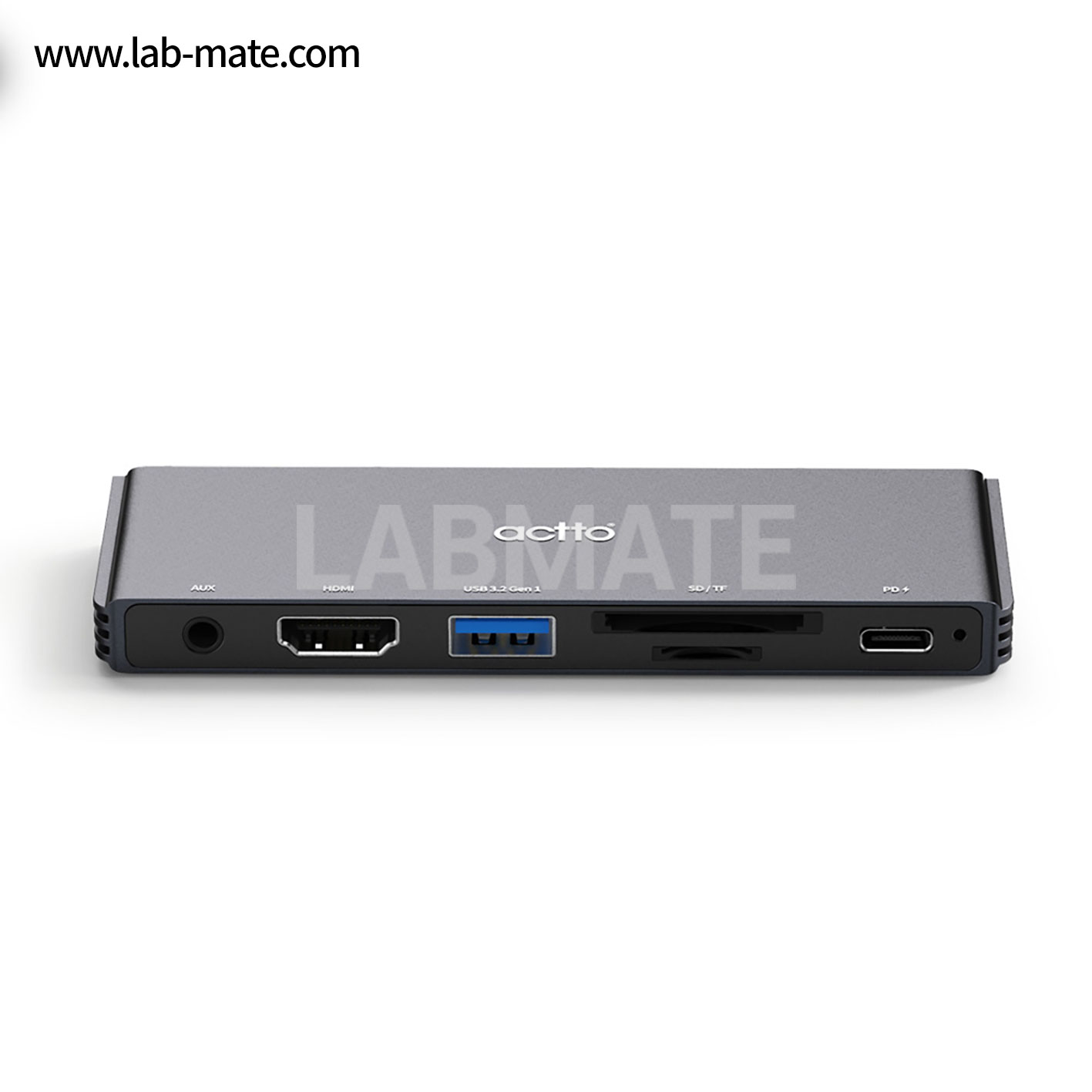 랩메이트,마블 타입C 멀티 허브,타입C PD 충전 / HDMI / 3.5mm AUX / USB 3.2 Gen1 / SD-TF 최대 1TB / 타입C 전원 [그레이],ACTTO